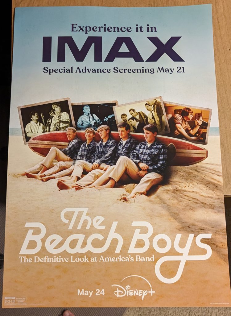 Poster for The Beach Boys in IMAX format